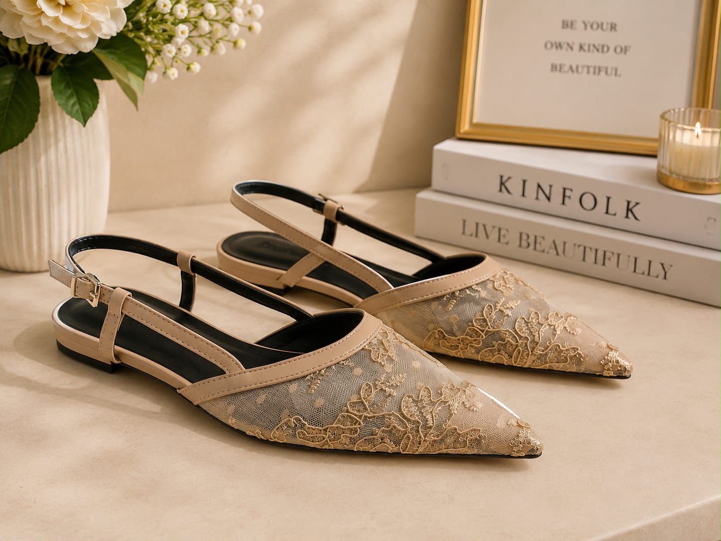 Eternal Love Slingback Flats image 3